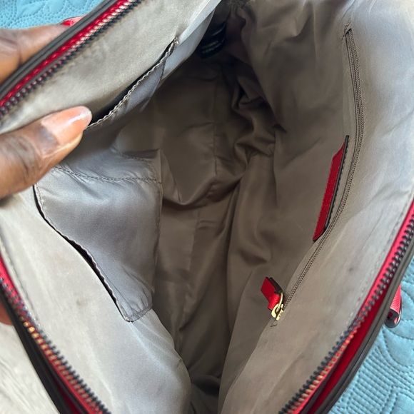 Anne Klein Vibrant Red Satchel - Picture 4 of 13